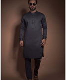 Deep Charcoal Pure Egyptian Cotton/Satin