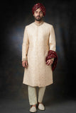 Almond Gold Sherwani for Men