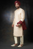 Almond Gold Sherwani for Men