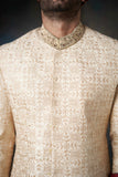 Almond Gold Sherwani for Men