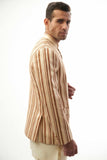 Brown & Beige Jacket with Classic Kurta Pyjama