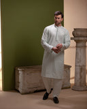 Sooch'2026 - Off-White & Mint Green Sequined Chikankari Kurta & Pyjama