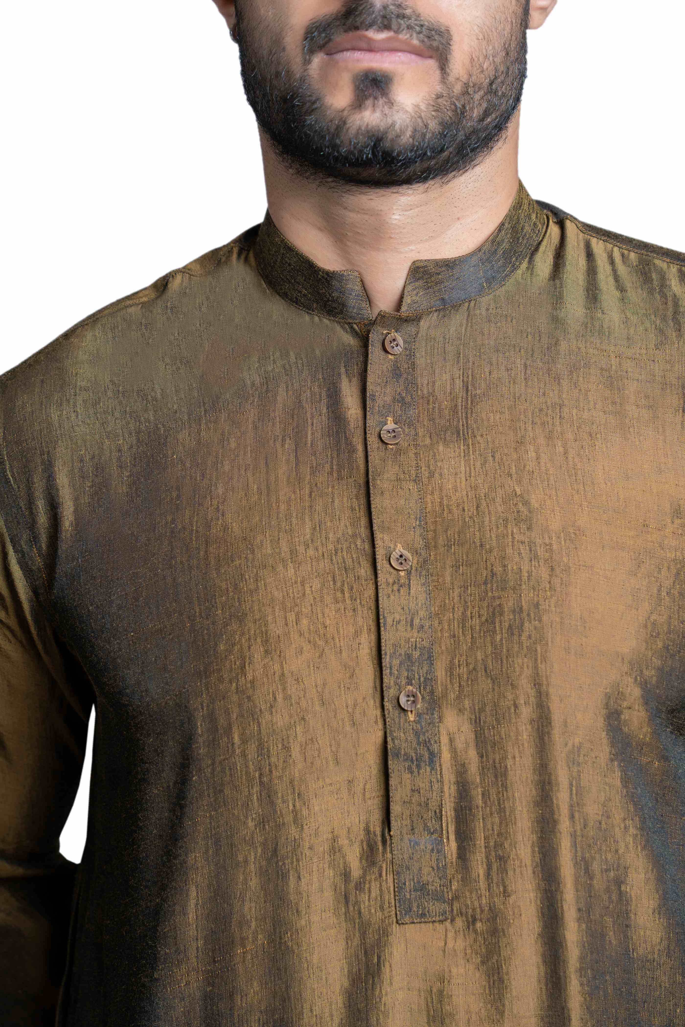 Dark Brown Blend Kurta Pant
