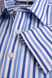Duo Colored Blue Formal Shirt for Men