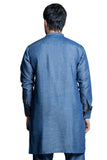 Elegant Blue Linen Kurta Pant