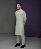 Pastel mint Cotton Jacquard