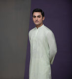 Pastel mint Cotton Jacquard