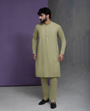 Pistachio IronEZ Kurta pyjama with details