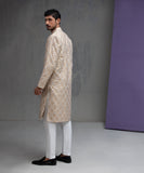 Ivory & Gold Jacquard Kurta pyjama set