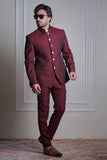 Jamaal - A beautifully handcrafted suitings 120's woollen/silk blended 3pc suit with jacket