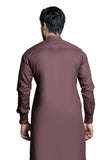 Fine Dark Brown Kurta and Pants