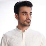 Ivory Embroidered White Mens Shalwar Kameez