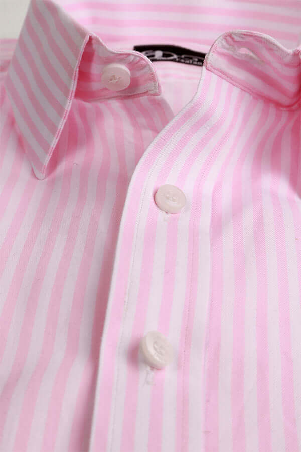 Light Pink Bengal Stripes Formal Men Shirt