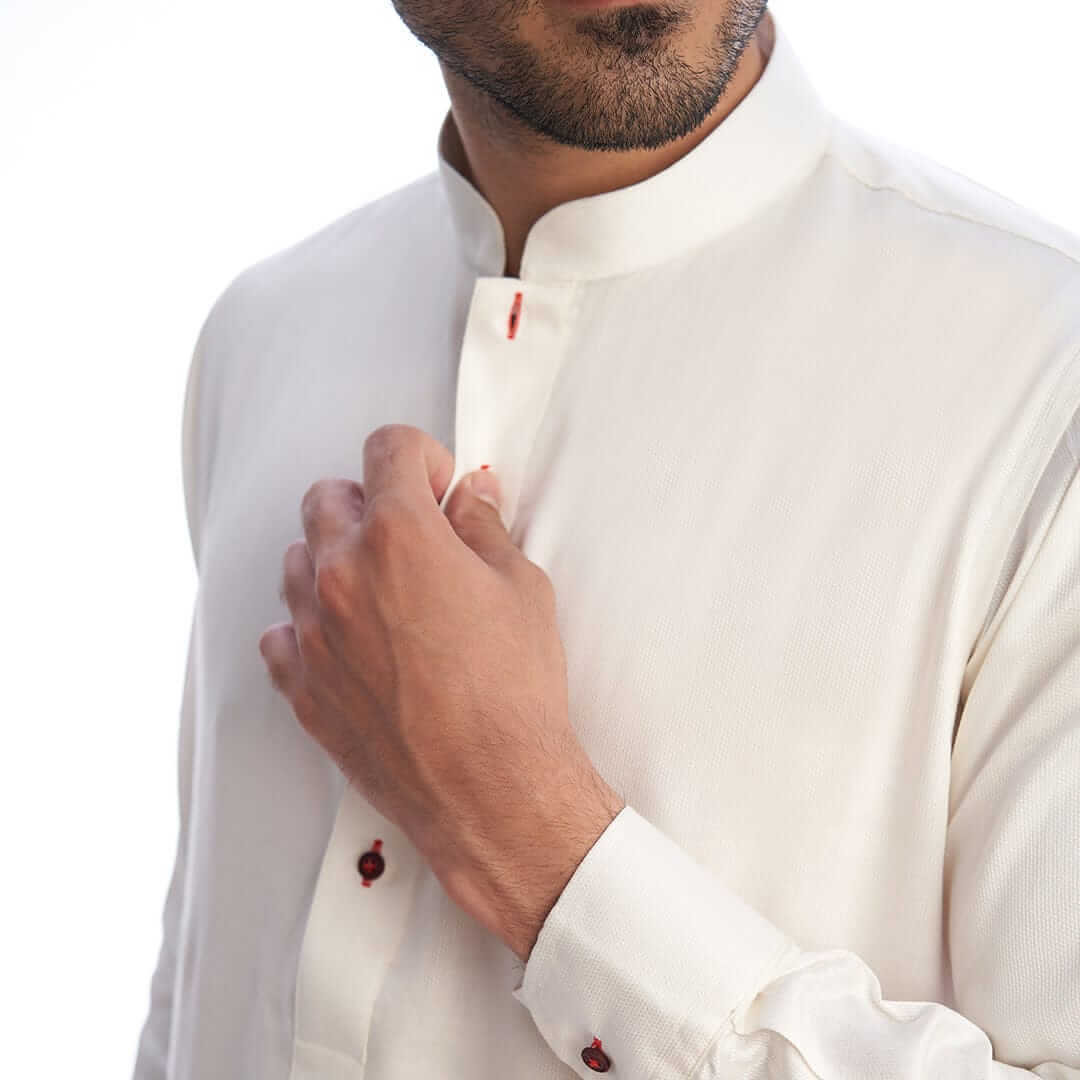 Off-White Kurta Trousers for Men