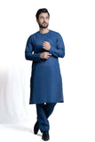 Pure Cotton Blue Kurta Pajama