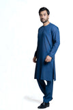 Pure Cotton Blue Kurta Pajama