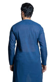 Pure Cotton Blue Kurta Pajama