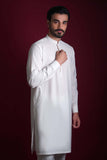 A.I Premium - Supima Cotton blended White Kurta with Pyjama/Pants