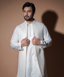 Dynamic 9mm Pearl Ivory Long Waistcoat Set