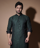 Jugnoo - Emerald Green floral kurta set