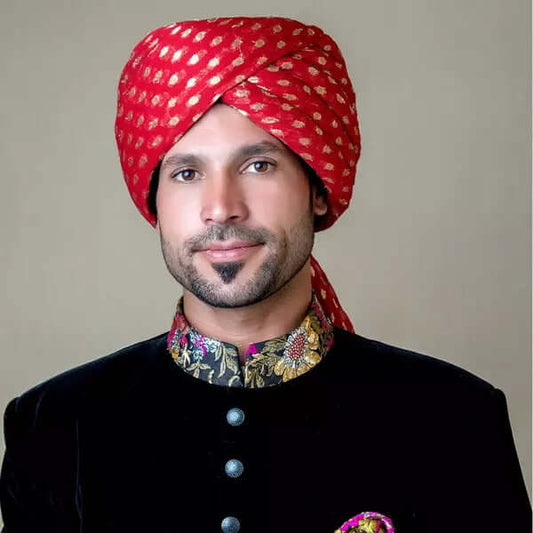 Classic Silk Turban – Hand-Tied Elegance AI-KLH-00033
