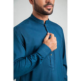 Royal Blue Designer Men's Shalwar Kameez