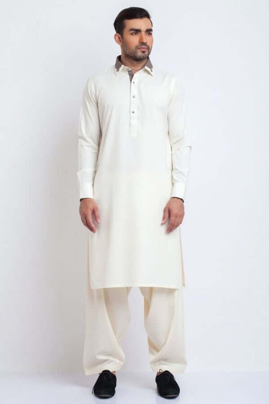 Ivory Classic Shalwar Kameez AI-SHKZ-00077