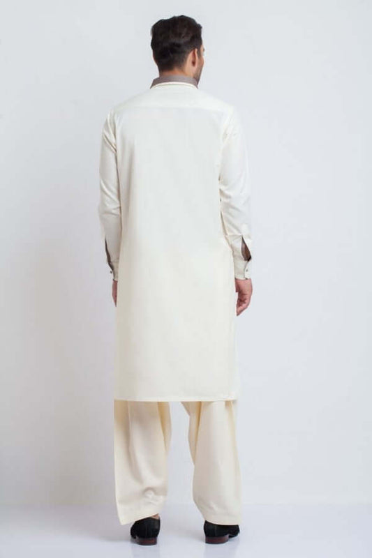 Ivory Classic Shalwar Kameez AI-SHKZ-00077