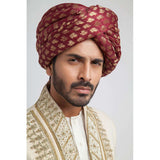 Ivory Shux sherwani with Zardozi embroidery detailing