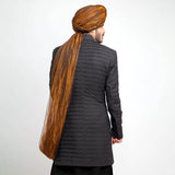 Black Form-Fitted Short Sherwani with sleek design and modern fit