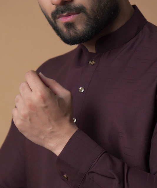 Burgundy shalwar kameez