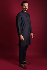 Premium IronEZ Navy Blue Kurta/Pyjama