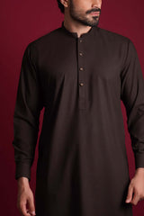 Premium IronEZ Deep Chocolate Brown Kurta/Pyjama