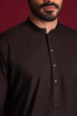 Premium IronEZ Deep Chocolate Brown Kurta/Pyjama