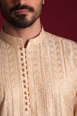 Premium Cotton Gold ChikenKari Kurta/Pyjama