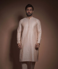 Rose Gold Chikankari Kurta