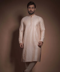 Rose Gold Chikankari Kurta