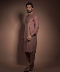 Medium Copper Textured Premium Kurta