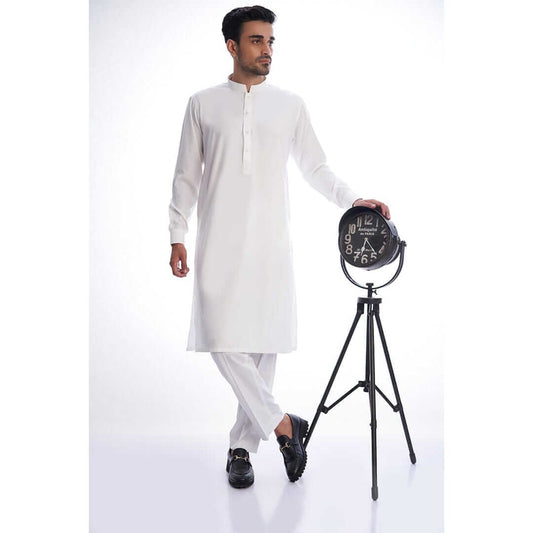 Basic IvoryWhite Kurta Trousers for Mens