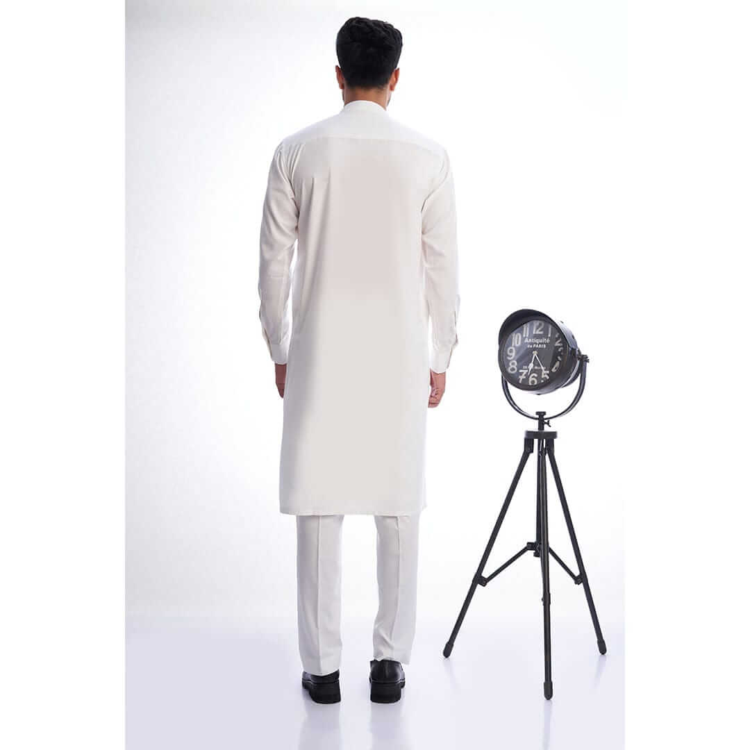 Basic IvoryWhite Kurta Trousers for Mens