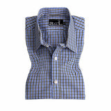 Blue Black Check Formal Shirt