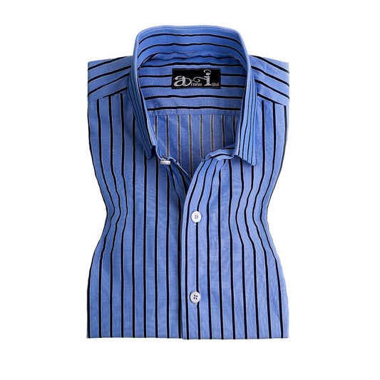 Blue Pinstripes Formal Shirt for Men