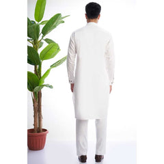 Classic White Kurta Pyjama for Mens