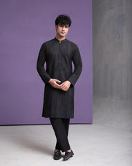 Black Cotton Jacquard 2.0