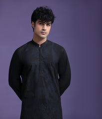 Black Cotton Jacquard 2.0