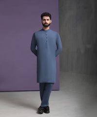 Ash Grey IronEZ Kurta Pyjama