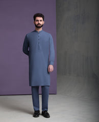 Ash Grey IronEZ Kurta Pyjama