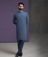Ash Grey IronEZ Kurta Pyjama