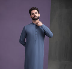 Ash Grey IronEZ Kurta Pyjama