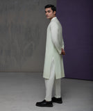 Pastel mint Cotton Jacquard